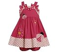 Bonnie Jean Infant Girls Pink Ladybug Dress with Diaper Cover