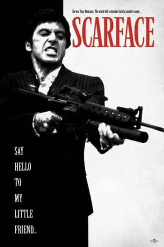 1art1 54533 Scarface - Sag Hallo Zu Meinem Kleinen Freund Poster, 91 x 61 cm
