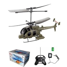 Mini Indoor Apache AH64 Remote Control Helicopter with Double Top Rotors