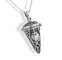 Celtic Knot and Heart Pendulum Prayer Box Pendant w/ 18" Necklace - Sterling Silver