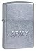 Army Stamped Street Chrome Zippo Lighter