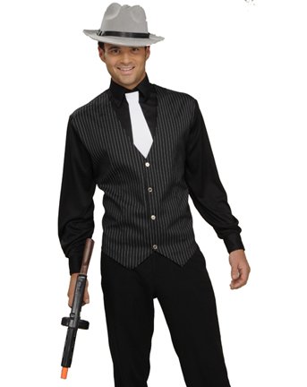 20s Gangster Shirt, Vest and Tie Adult