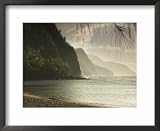 Na Pali Coast, Ke'E Beach, Kauai, Hawaii Framed Art Poster Print by John Elk III, 22x18