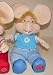 18" Blue Topo Gigio with Spanish Sound Plush Toy