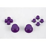 Purple buttons, D-pad, Thumbstick set for Playstation 3 controller Custom mod