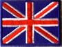 British Flag - 2" x 1 1/2" - Embroidered Iron On or Sew On Patch