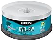 Sony 25DPW47RS2 DVD+RW Re-Recordable DVD (25-Pack Spindle)