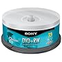Sony 25DPW47RS2 DVD+RW Re-Recordable DVD (25-Pack Spindle)