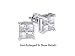 Nice 14K. White Gold 1/4 ctw. Square Shaped Princess Cut Diamond Stud Earrings