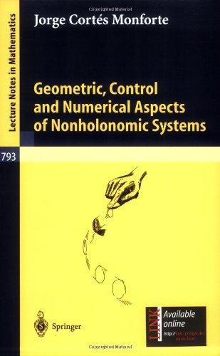 Geometric, control, and numerical aspects of nonholonomic systems / Jorge Cortés Monforteの表紙