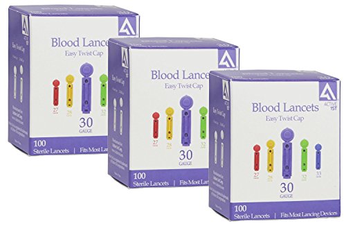 Active1st 30 gauge sterile blood lancets, 300 count