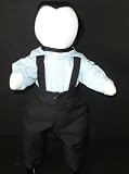 Traditional Handmade Amish Girl and Boy Doll Set. Measures Approximately 15