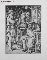 Cover image : Lucas van Leyden, David Before Saul - Original Lithographic Book Plate - 6.50x9.00
