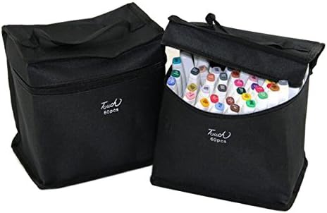 Hapo TOUCH FIVE168-Colors Hand-painted Oil-Alcohol Double 1mm/6mm White Pen Shaft Mark Pens 168 Colors+Pencil Bag