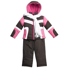 Rothschild Sporty Color Block Two-Piece Snowsuit Little Girls Snow Suits