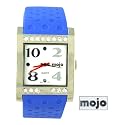 Girls and Boys Mojo Quartz Analogue Watch with Blue Resin Strap