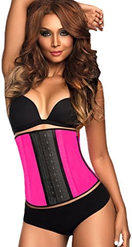 Menglvxinzui Purple Lace Waist Training Cincher Body Corsets (Black M)