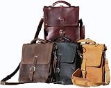 A Leather Backpack Messenger Bag Laptop Case They'll Fight Over When You're Dead