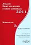 Annales droit des affaires et droit commercial 2011, M�thodologie & sujets corrig�s