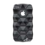 Acase TPU soft shell case for iPhone 4 / iPhone 4S Rock Stone ブラック