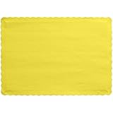 Creative Converting 50 Count Touch of Color Paper Placemats, Mimosa