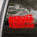 Naruto Logo Red Decal Shippuden Car Truck Window Red Sticker