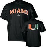 Miami Hurricanes Black adidas Relentless T-Shirt