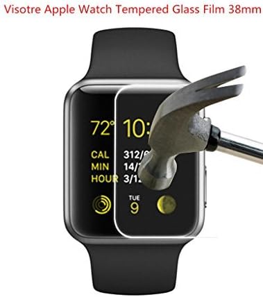 Visotre Apple Watch(38 MM) Tempered Glass Film High Definition 9H-Hardness Screen Protector Film for Apple Watch (38 MM)