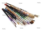Wallmonkeys Peel and Stick Wall Decals - Bunch of Used Artists Painting Brushes on White - 60