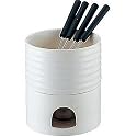 Typhoon Black Two Tone Ceramic Chocolate Fondue Set