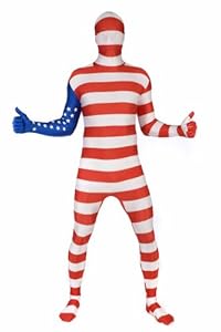 Morphsuits Morphsuit Flag USA, Red/White/Blue, Medium