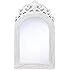20" Shabby Chic Wood Arched-Top Wall Mirror