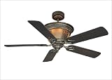 The Artesno Ceiling Fan (Blades Not Included) - Rustico Gold Finish