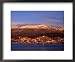 Hobart City Beside Derwent River and Below Mt. Wellington, Hobart, Tasmania, Australia Lonely Planet Collection Framed Art Poster Print by Grant Dixon, 22x18