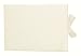 Home Essence 0277 Guest Book, Wedding, Cream Fabric with Ribbon Tie