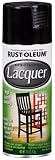 Rust-Oleum 1905830 Lacquer Spray, Black, 11-Ounce