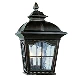 Trans Globe Lighting 5429-1 AR 16-Inch 2-Light Outdoor Small Wall Pocket Lantern, Antique Rust