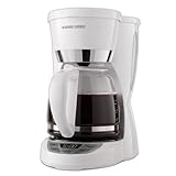 Black and Decker CM1050B 12-Cup Programmable Coffeemaker, White