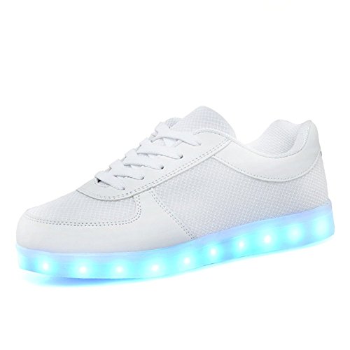 KaLeido Unisex Summer Style Mesh USB Charging 7 Colors LED Shoes Flashing Sneakers Light Up Sport Shoes