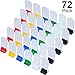Blulu 36 Pieces Game Card Stands Multi-Color with 36 Pieces Blank Board Game Board Markers for Party Favor