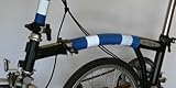 1 x HiVisBike B300x140 HiVis High Visibility Bicycle Frame Cover in Blue, Large Size, Sold Individually.