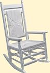 Ready-To-Assemble Woven Rocker - Pure White
