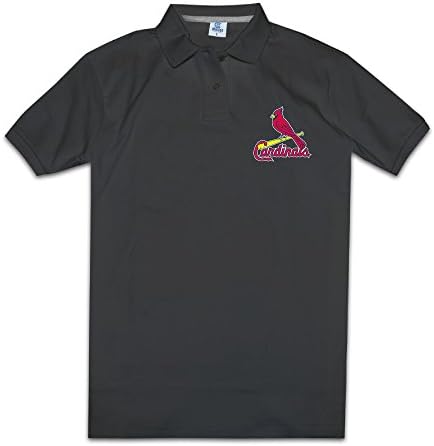 St Louis Cardinals Classic Team Logo Mens Fashion Polo Shirts