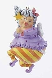 4" Funny Over the Hill Happy Birthday Fairy Christmas Ornament #23366
