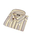 Bagutta Variegated Stripes Button Down Cotton Dress Shirt