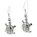New Sterling Silver Turtle or Tortoise Hook Earrings