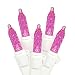 Set of 70 LED Pretty in Pink M5 Mini Christmas Lights - White Wire
