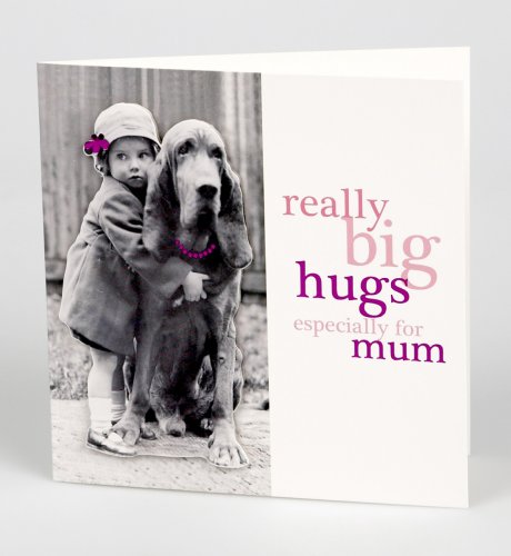 Girl & Dog Mother's Day Card