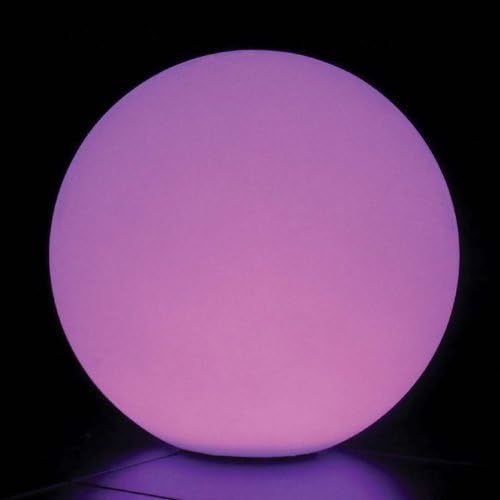 LYWOO Ball Shaped Waterproof Rechargeable LED Light Lamp Nightlight with Remote Control, 16 Dimming Colors, 4 Effects, Best Decoration for Outdoor and Indoor