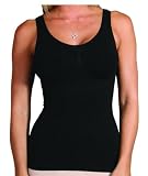 N-fini Shapewear Double V-Neck Tank Style #572 (Black or Nude) Available in SM to 4XL